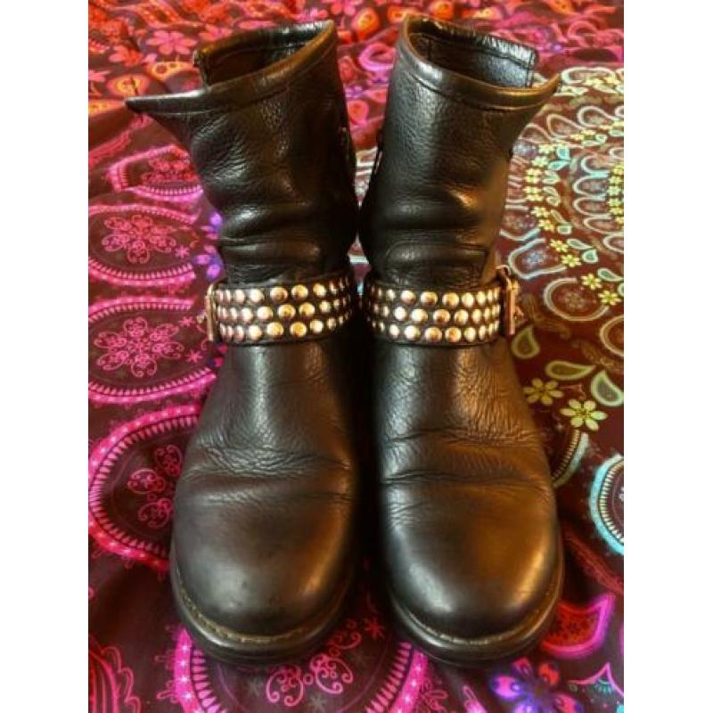 Leren laarzen met studs van Steve Madden maat 38 nu 35€