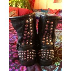 Leren laarzen met studs van Steve Madden maat 38 nu 35€