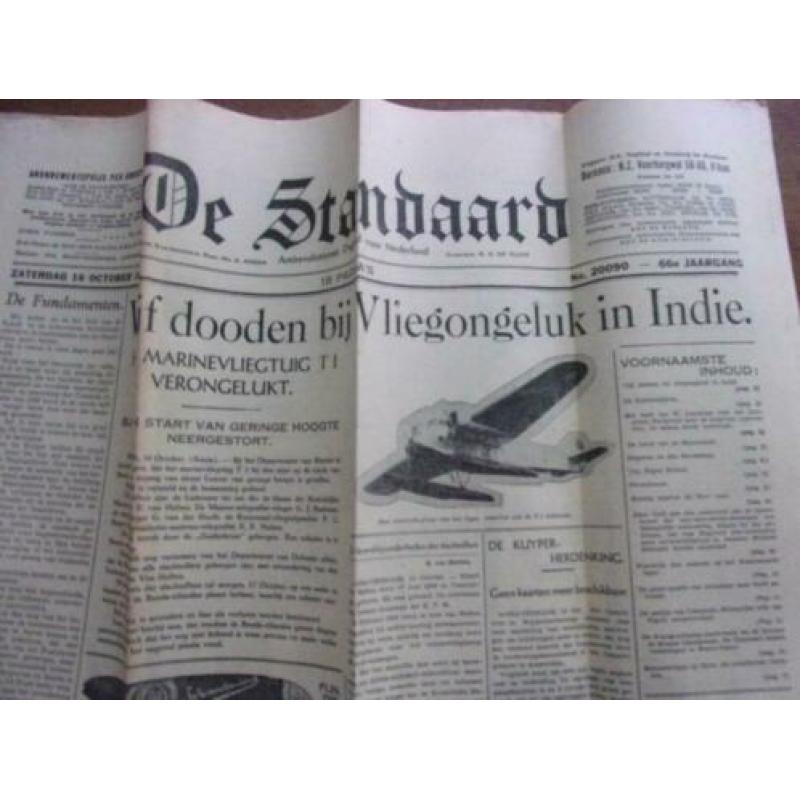 1937 46x Dagblad De Standaard.+ aantal incomplete. Goede