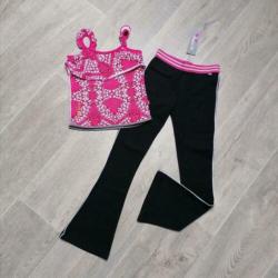 'Nieuw' NINNI VI set 'fun' jurk & legging maat 122/128