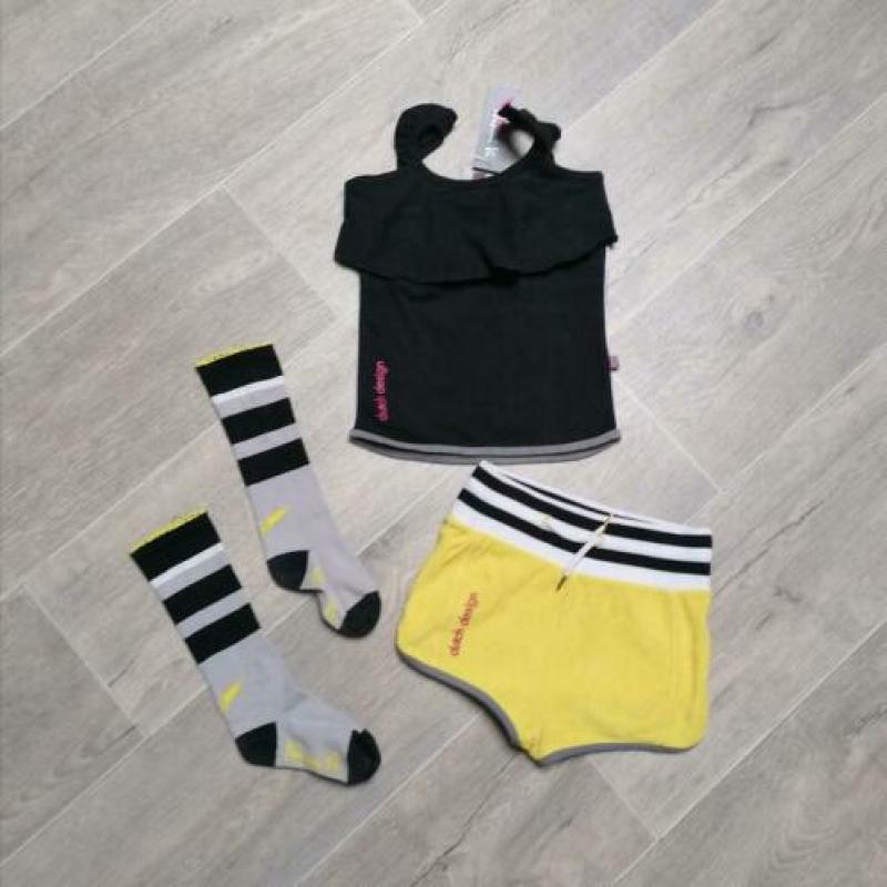 'Nieuw' NINNI VI set 'fun' jurk & legging maat 122/128