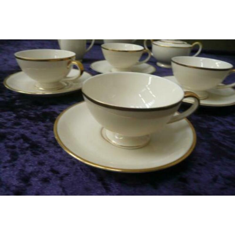 Art deco porseleinen mokka servies, tete a tete (Reyshof)