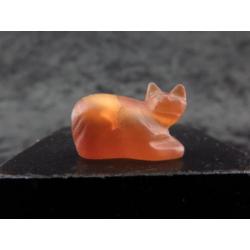 Egyptian carnelian Cat (Bastet) amulet