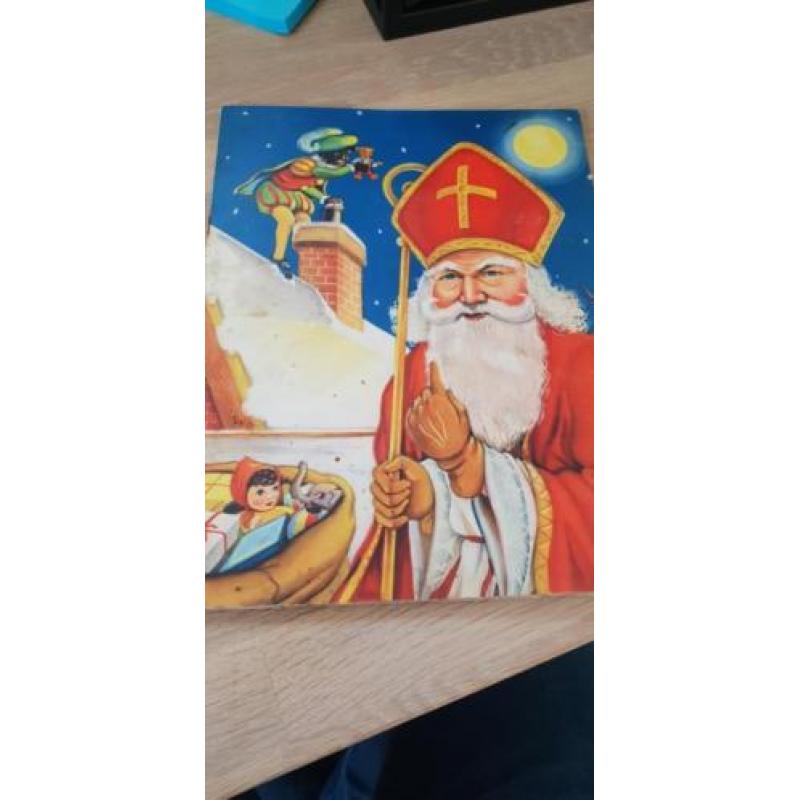 Oud pop-up boek sint Nicolaas sinterklaas 1950