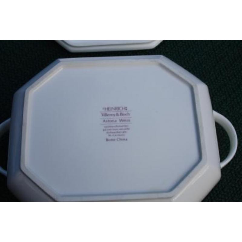 Heinrich Villeroy & Boch victoria Weiss dekschaal bone china