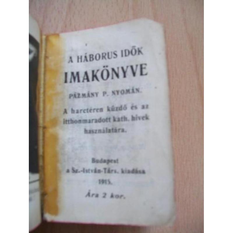 Gebedsboek gebedsboekje gebedenboekje Hongarije oorlog 1915