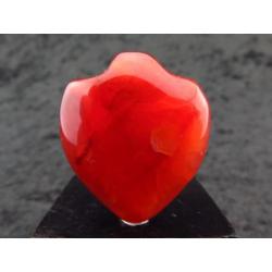 Big Egyptian hart amulet made of carnelian