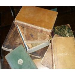 antieke boeken 9 stuks 1700 1800 1900