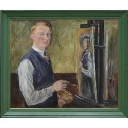 DUITS=Erwin Theegarten 1904-1979=zelfportret in het atelier=