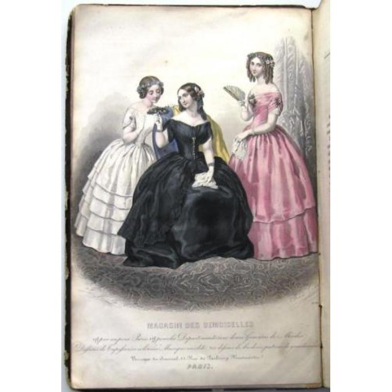 Magasin des Demoiselles 1846 Mode met 12 kleurenillustraties