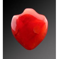 Big Egyptian hart amulet made of carnelian