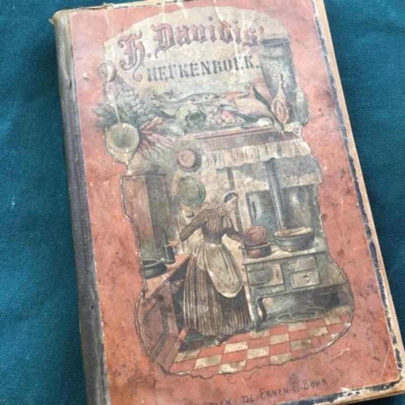 Keukenboek - 1887 19e eeuws kookboek .