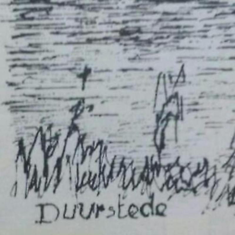 pentekening kasteel Duurstede P. v. Zwieten.