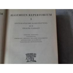 Oud algemeen repertorium in goede staat, oud studieboek