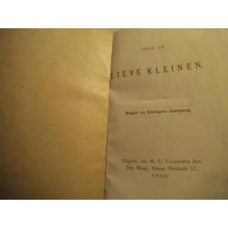 374. Antiek boek Bijbel prent 1898 Voor de lieve kleinen