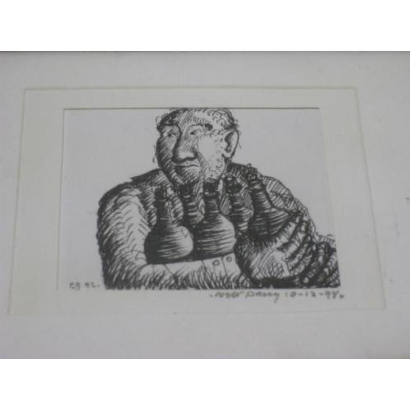 paul bartels 1992 tekening lijst 10,5/15,5 cm (22)