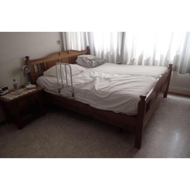 Eiken bed 2 persoons