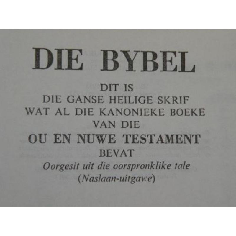 Bijbel, Zuid-Afrikaans, in goede staat.