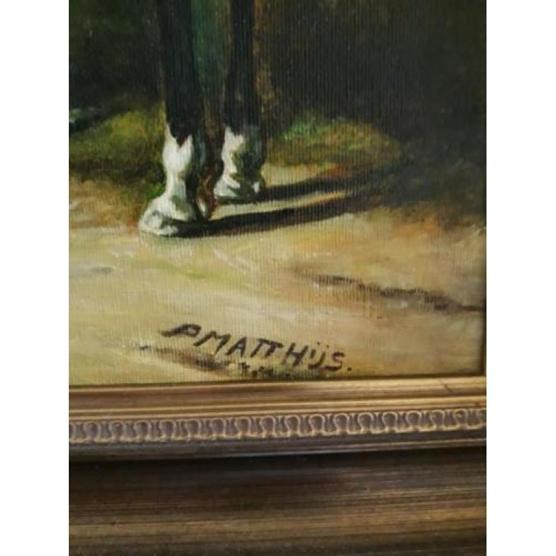 schilderij ruiters te paard