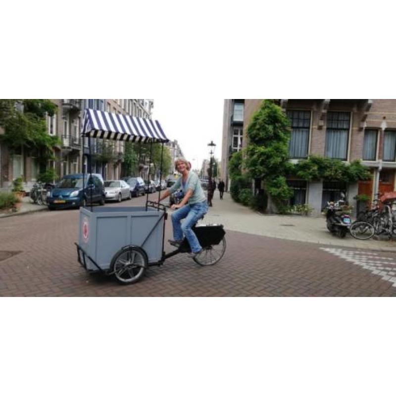 Rijdende Bakfiets Stand met Vernieuwd Watervaste Bodem