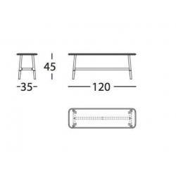 SANCAL| Nudo Banco 120 Estructura Roble bank -50%