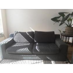 Bank en loveseat donker grijs