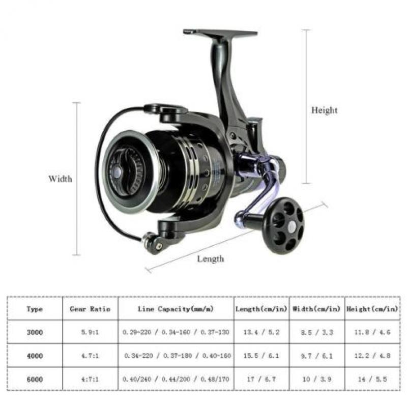 COONOR Vissen Rollen Spinning Reel 11 + 1 4:7:1 Lokken |